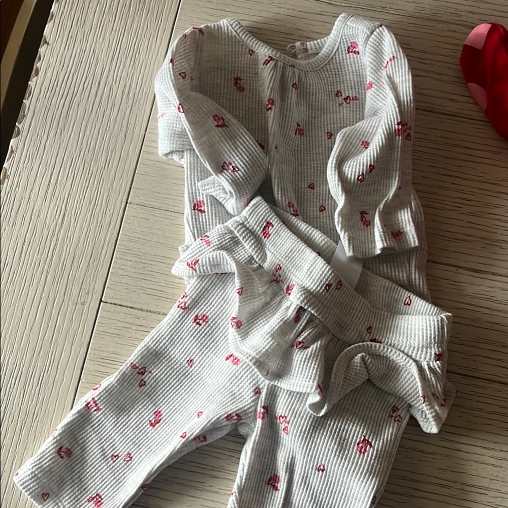Carter's White and Pink Kids Matching Set